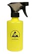 Menda 35377 Yellow Trigger Spray Bottle LDPE Low Charging ESD Safe 8 oz
