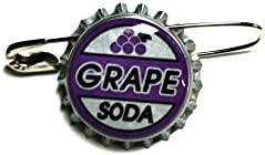 Grape Soda Bottle Cap Pin Replica