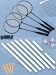 Deluxe Badminton Set - Quantity of 2