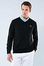 Long Sleeve Cotton V-neck Sweater