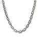 7.4mm Solid Men's Stainless Steel Mariner-Style Link Chain Necklace 22"
