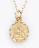 Children's 14k Gold Guardian Angel Pendant