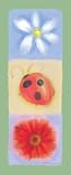Ladybug Flowers Panel Art Print Poster By Anthony Morrow, 4 