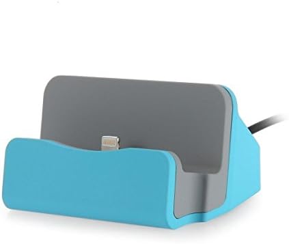 iPhone Charger Dock,Dantech® iPhone Desk Charger,Charge and Sync Stand for iPhone 5s iPhone 6 iPhone 6s plus,iPhone Charger Station,Charge cradle,desktop iphone charger (Blue)