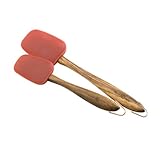 Paula Deen Signature Kitchen Tools Wooden 10-Inch and 13-Inch Silicone Spatula Set