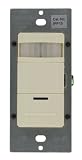 Leviton IPP15-1LA Decora Manual-ON Occupancy Sensor, Single Pole, 3-Way or More Applications, 180-Degree Field of View, Almond