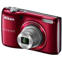 Nikon COOLPIX L26 16.1 MP Digital Camera with 5x Zoom NIKKOR Glass Lens and 3-inch LCD (Red)