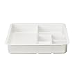 Divided Storage Tray 3-pk. - White