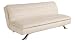 Urban Lounge Vancouver Convertible Sofa, Bone Microsuede