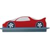 Great Green Sports Car Shelf in Red