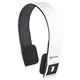 SYBA CL-AUD23029 Bluetooth v2.1 EDR Stereo Headset with Microphone Sleek and Modern Edge Design Color White/Black