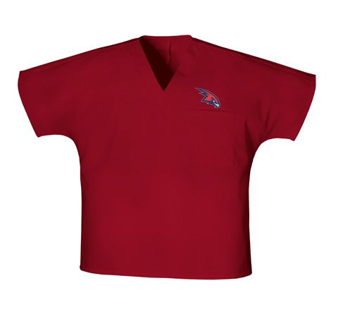 Atlanta Hawks Unisex Scrub Top Small
