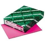 Wausau Paper AstroBright Color Laser/Inkjet Paper, 24 lb, Letter Size (8.5 x 11), Pink, 500 Sheets (22621)