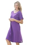 Dress, cotton knit tee with roll cuffs