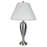ORE International 6233SN Metal Table Lamp, Satin Nickel