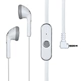 Pro Executive White Silver Stereo Handsfree Headset Mic Earphone for Casio  ....
