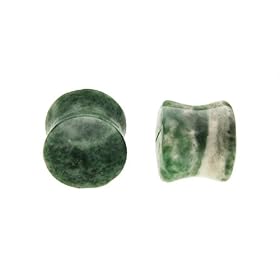 Stone Plug Jade - 00g - Sold as a Pair