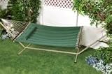 Bliss Hammocks BQH-471 Comfort Classic Poly Quilted Hammock With S Stitch Comfort Quilt - Green