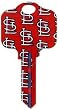 St. Louis Cardinals Kwikset KW1 House Key