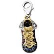 14K Two-Tone Gold Sapphire and Ruby Sneaker Charm with Diamond Accents