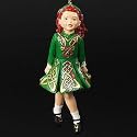 Celtic Irish Jig Dancer Girl Christmas Ornament #W20049
