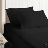 1200 Thread Count Queen 4pc Bed Sheet Set 100% Egyptian Cotton Deep Pocket 1200 TC Solid... by Signature Bedding