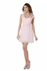 Chiffon Sheer Ruched Party Dress/Mini Dress 
