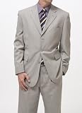 Vanetti Gray Sharkskin 3-Button Fashion Suit