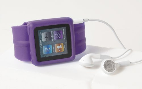 Nanotch Protective Wrist Watch Strap for Apple iPod Nano (6th Gen.) - Purple