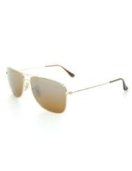 New Ray Ban RB3477 001/3K Arista/Crystal Brown Mirror Silver 59mm Sunglasses