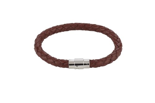 Alraune Unisex-Armband Leder Juno Rotbraun 21cm Edelstahlverschluss mit Magnet 102387 Preisvergleich