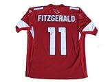 Larry Fitzgerald Signed Uniform - RED GLOBAL GAI - Autographed NFL Jerseys