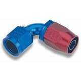 Earl's 309106 Auto-Fit Blue and Red Anodized Aluminum 90-Degree -6AN Hose End