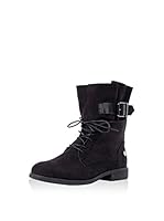 VLÖD Botines de cordones Lengüeta (Negro)