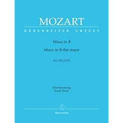 Missa Brevis B-Dur KV 275 (272b). Klavierauszug
