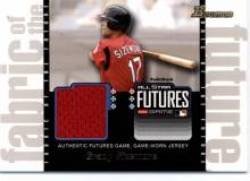 2003 Bowman Draft Fabric of the Future Jersey Relics #FF-GS Grady Sizemore - Cleveland Indians (Piece of Authentic Game Used Jersey) (Baseball Cards)