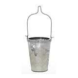 Antique Silver Mercury Glass Hanging Votive