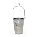 Antique Silver Mercury Glass Hanging Votive