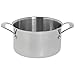 HUBERT Tri-Ply Stainless Steel Sauce Pot 4 Quart - 12" L x 8" W x 4 3/4 H