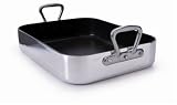 Review Mauviel 9850.4 / Mauviel 16 by 12-Inch Aluminum Non-Stick Roasters with Aluminum Handles