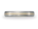 4mm Comfort Fit Titanium Wedding Band - 18kt LIFETIME WARRANTEE