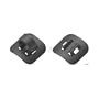 Jagwire Alloy Stick-On Guides w/ C-Clips Black, Box/3