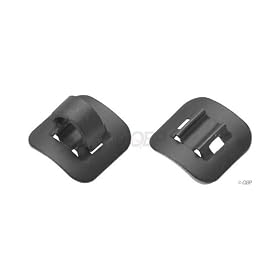 Jagwire Alloy Stick-On Guides w/ C-Clips Black, Box/3