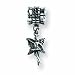 Sterling Silver Reflections SimStars Fairy Dangle Bead Charm - JewelryWeb