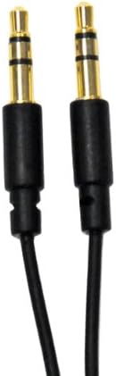 Black Car Theater Auxiliary cable 6 ft for iPod, Mp3 player, and PLYE PLHR77 Portable DVD Player + LIVE * LAUGH * LOVE