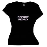 31zGNy1qtJL. SL160  deport pedro Political SoftStyle Black T Shirt Large