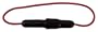 Rig Rite Manufacturing 150 Marine Watertight Fuse Holder with 8-Gauge Wire and 50-Amp Fuse