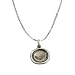 Sterling Silver "May The Wings Of Friendship Never Lose A Feather" Antique Silver Reversible Pendant with Feather, 18"