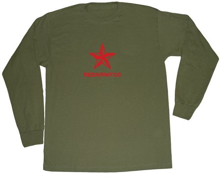 Weathered Star Long Sleeve T-Shirt (Small - Army Green) Weathered Star Long Sleeve T-Shirt (Small - Army Green)