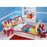 Sesame Street Elmo Aviator 4-Piece Toddler Bedding Set